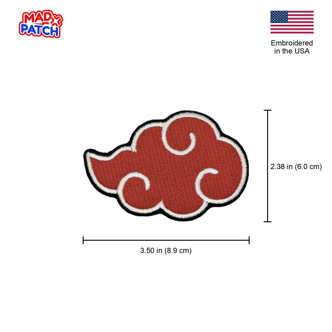 Anime Akatsuki Cloud Patch Dimensions