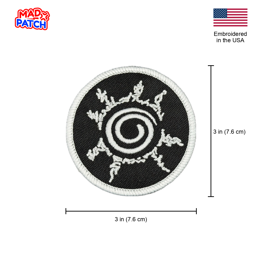 Anime Four Symbols Seal Patch Dimensions