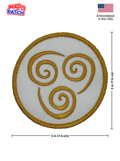 Airbending Patch: Sew-On, Iron-On, or Velcro