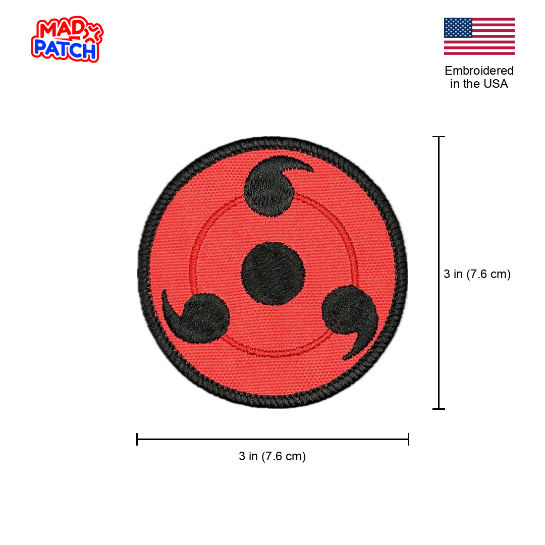 Anime Sharingan Eye Patch Dimensions