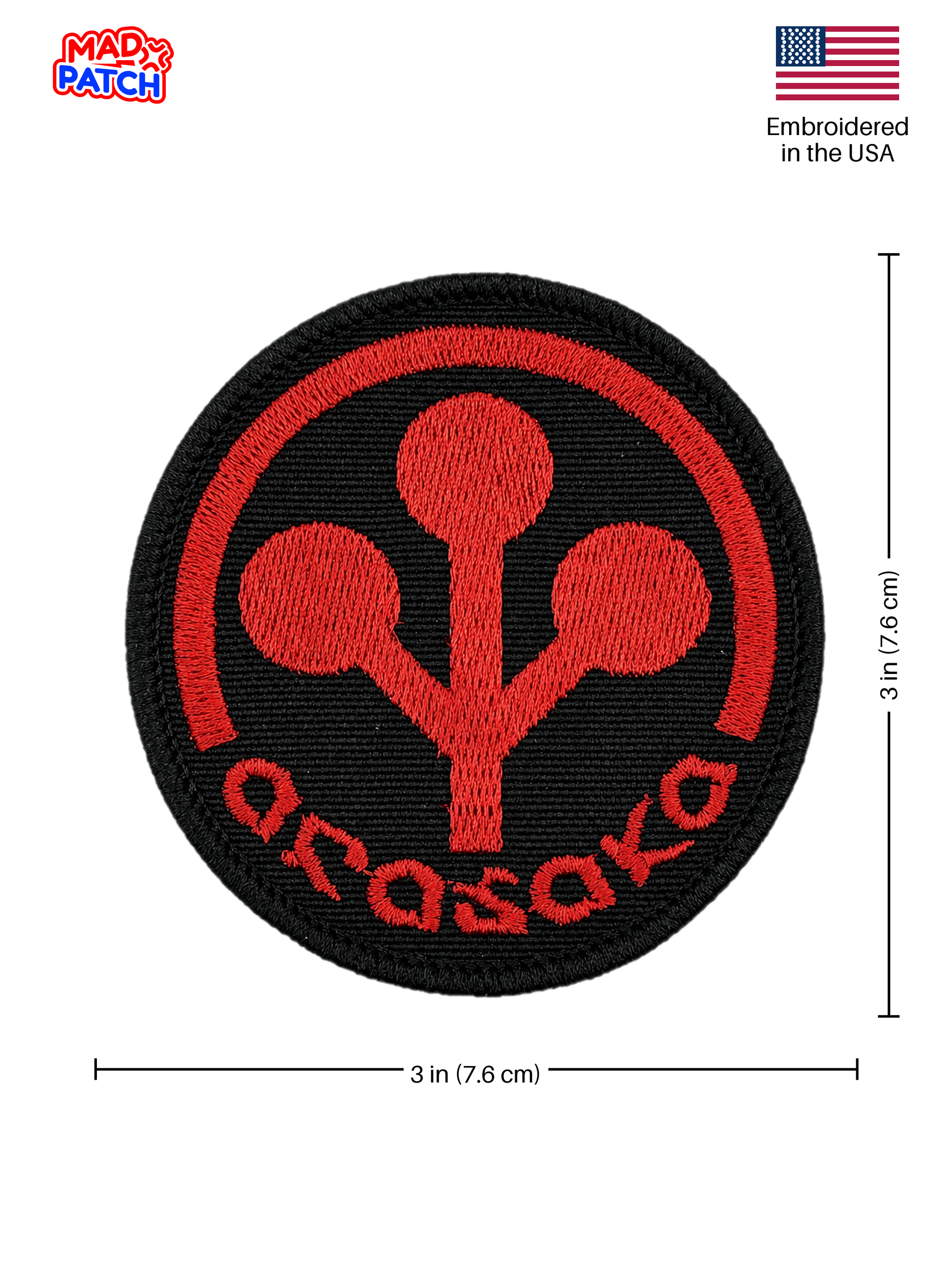 Arasaka Corporation Patch Dimensions