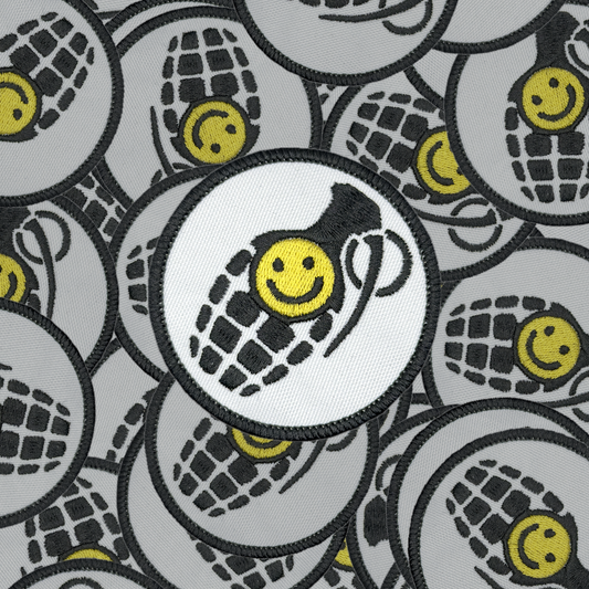 Bad Company Grenade Smile Patch Pile
