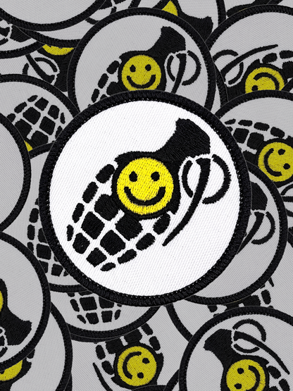 Bad Company Grenade Smile Patch Pile