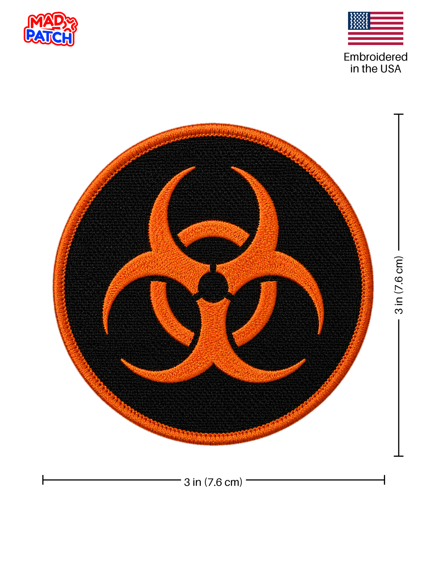 Biohazard Patch Dimensions