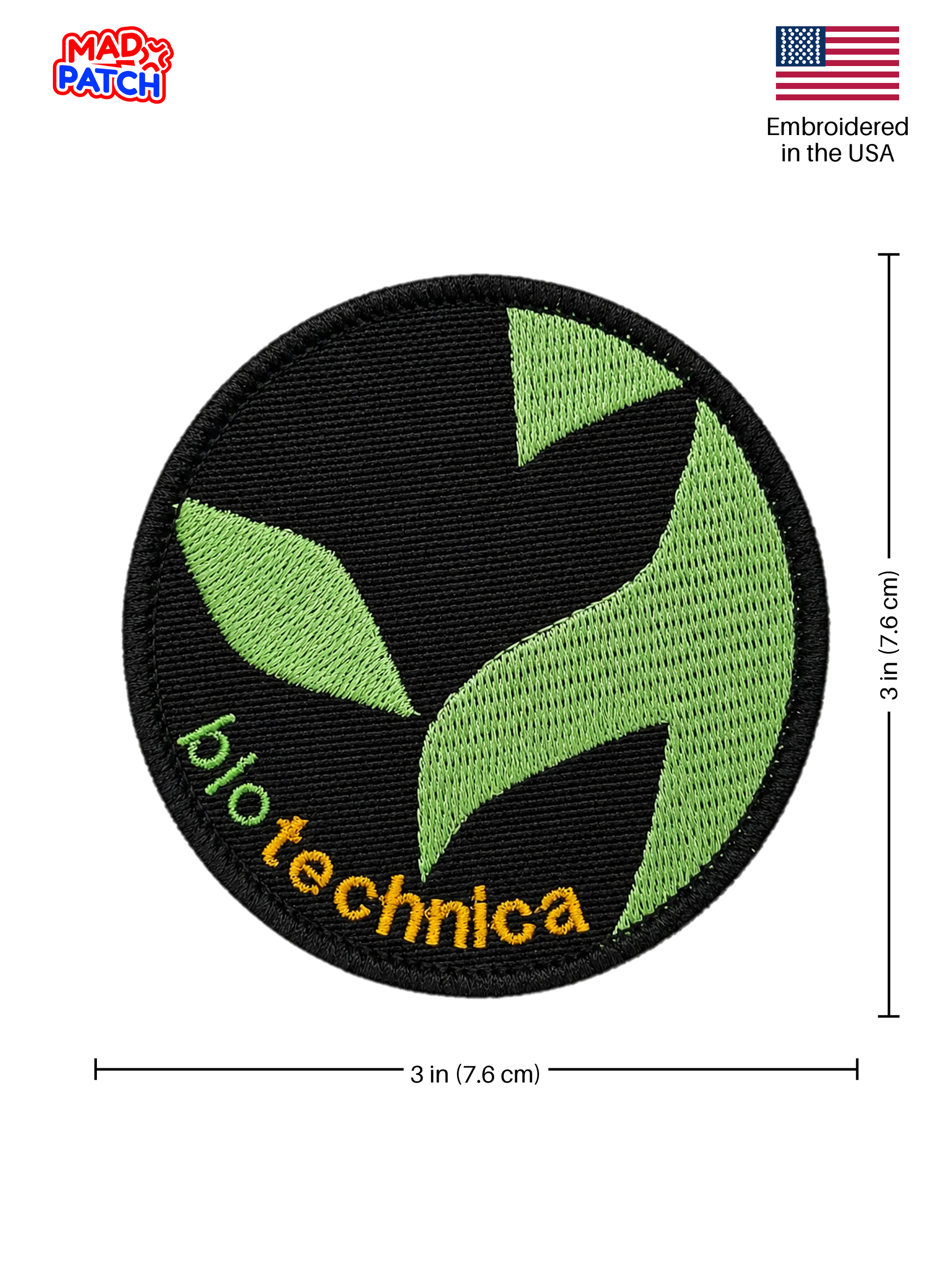 Biotechnica Corporation Patch Dimensions