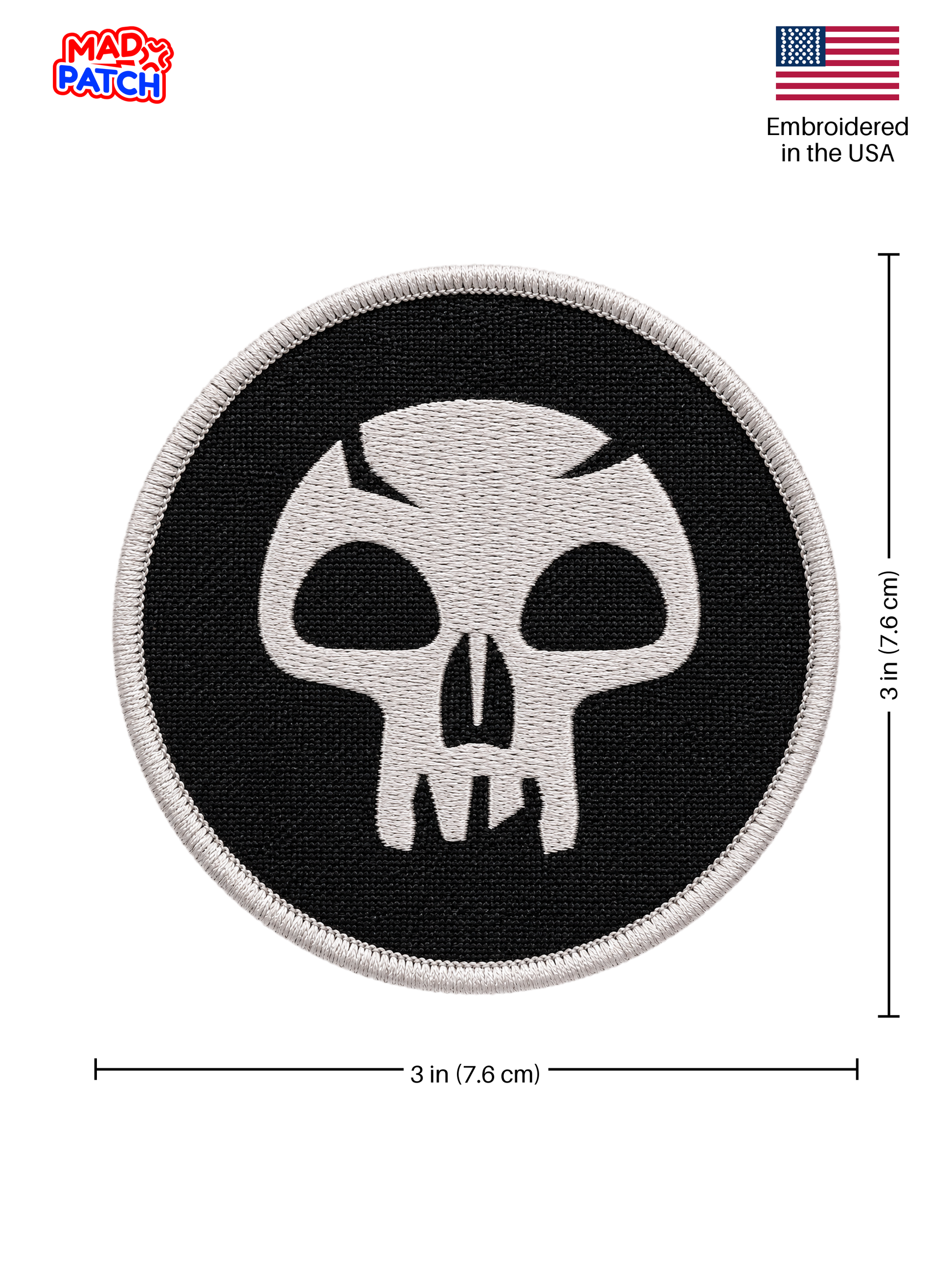 Black Mana Patch Dimensions