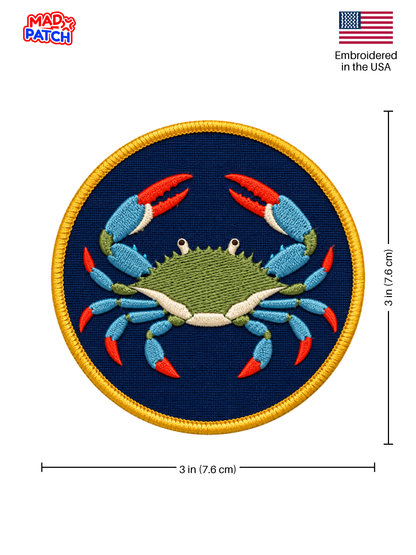 Blue Crab Patch Dimensions