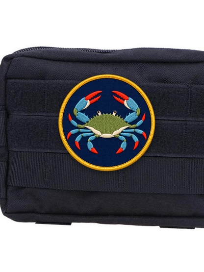 Blue Crab Patch Velcro