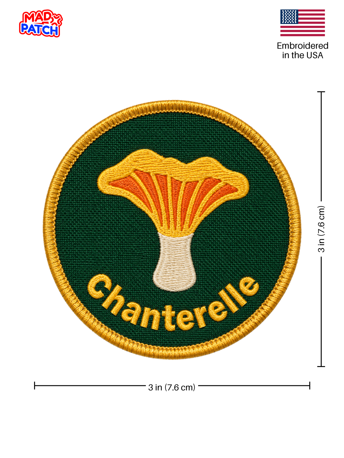 Chanterelle Mushroom Patch Dimensions