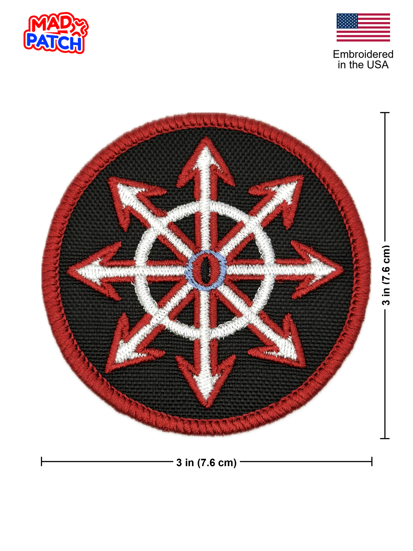 Chaos Undivided Patch: Sew-On, Iron-On, or Velcro