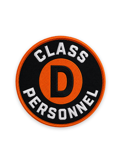 Class D Personnel Patch Photo