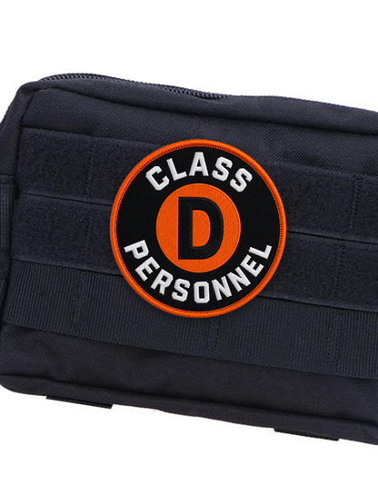 Class D Personnel Patch Velcro
