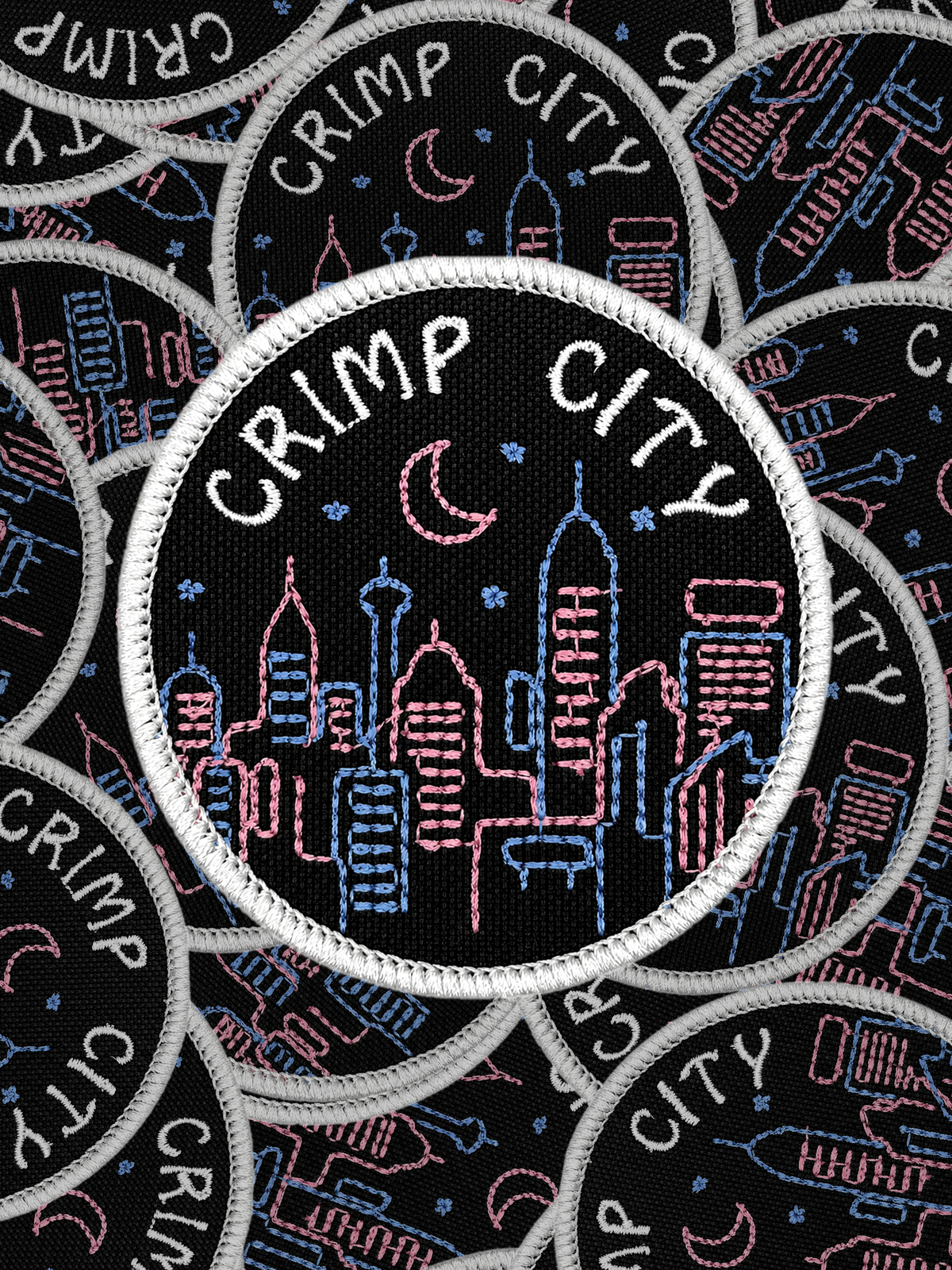 Crimp City Climbing Patch Pile