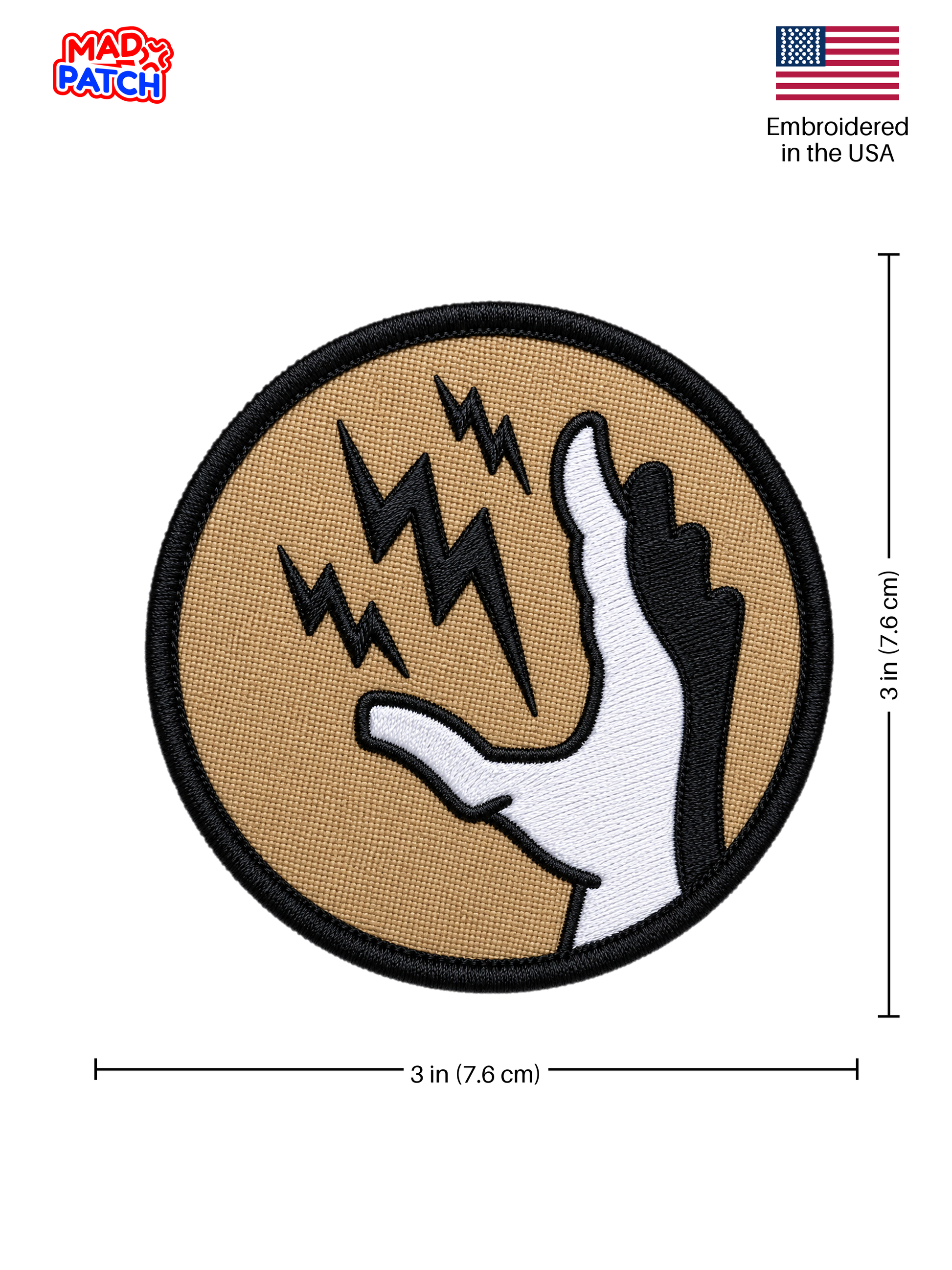 Electro Bolt Plasmid Patch Dimensions