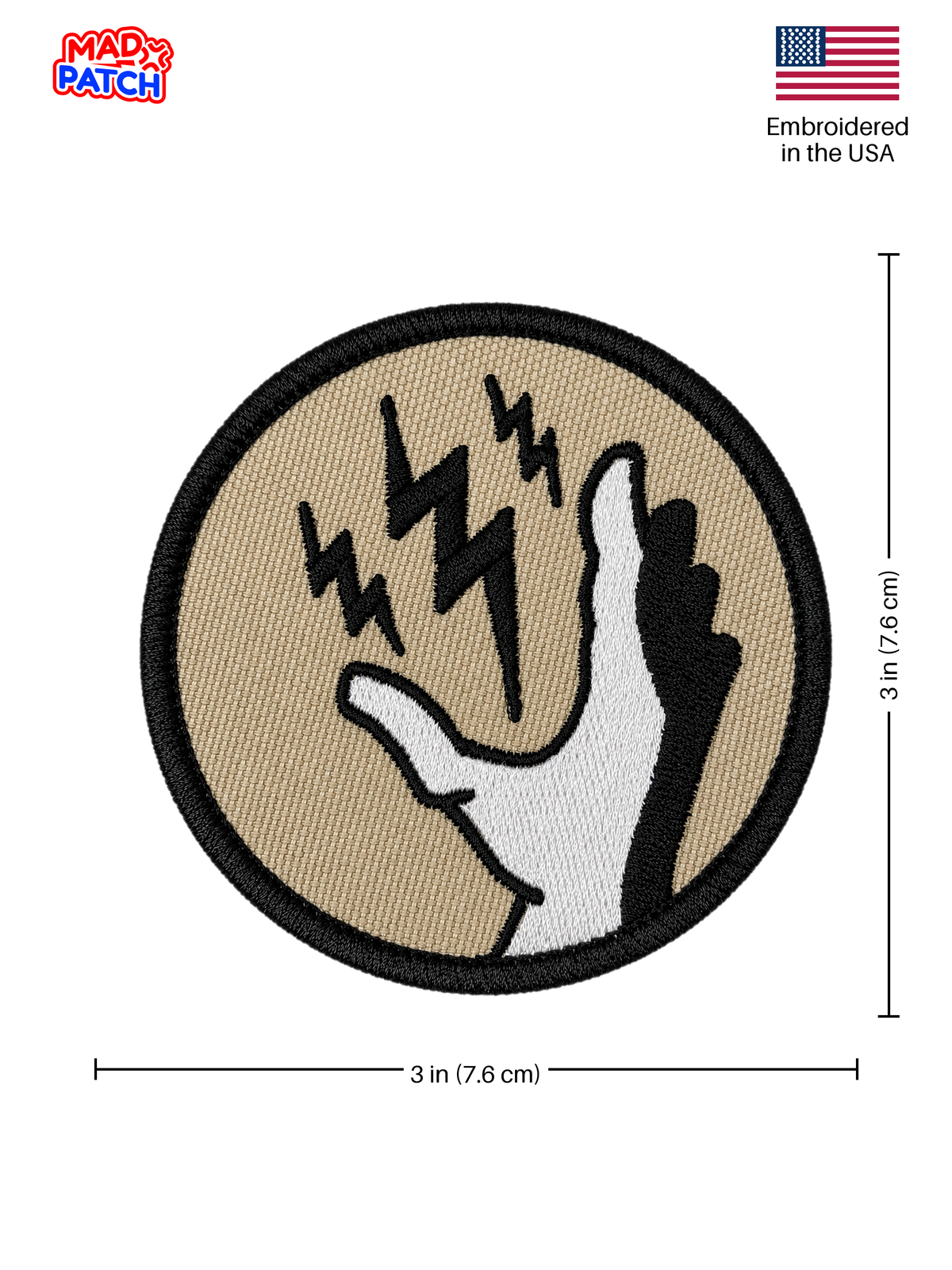 Electro Bolt Plasmid Patch Dimensions