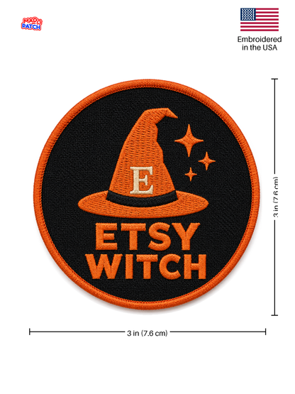 Etsy Witch Patch Dimensions