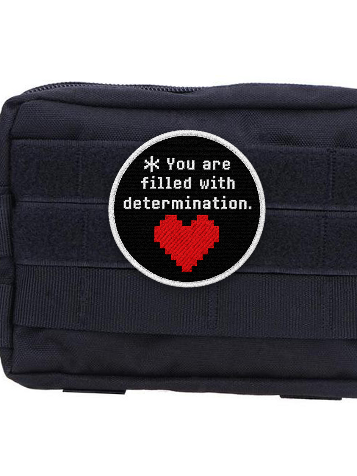 Filled with Determination Patch Velcro