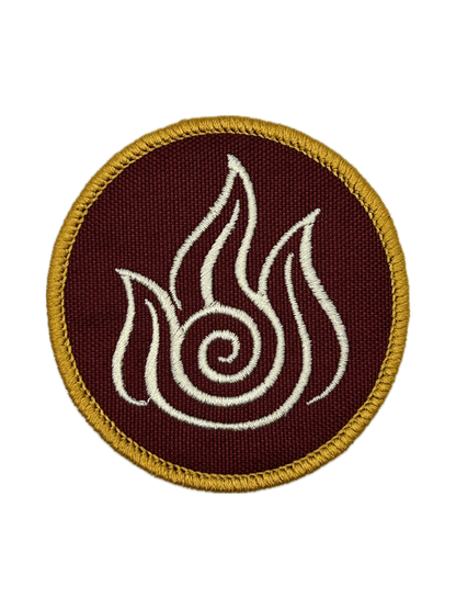 Firebending Patch: Sew-On, Iron-On, or Velcro