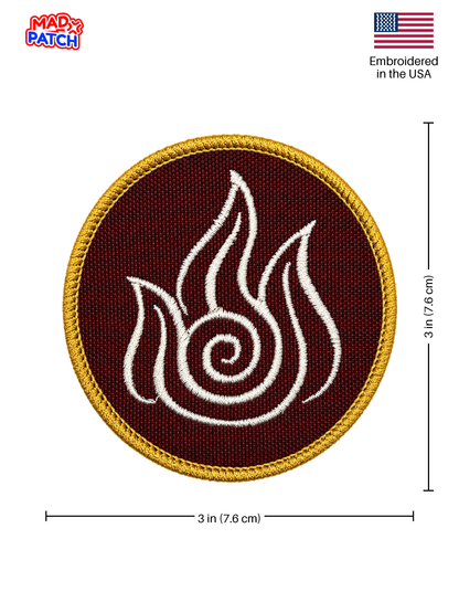 Firebending Patch Dimensions