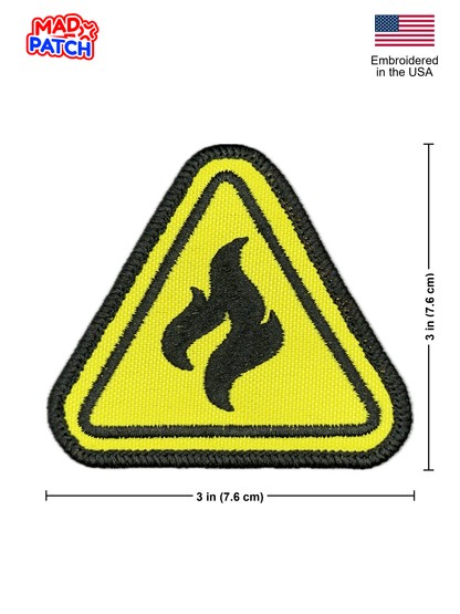 Flammable Patch Dimensions