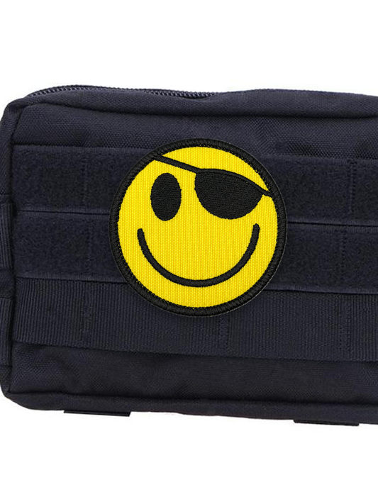 Hack The Planet Smile Patch Velcro