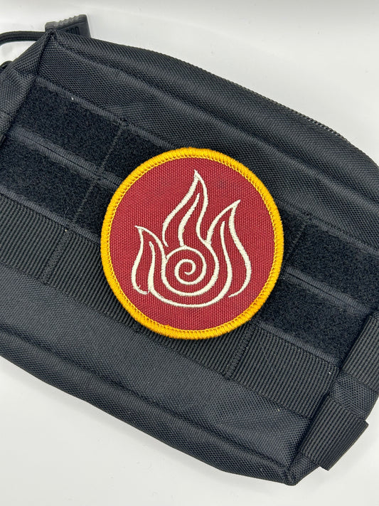 Firebending Patch: Sew-On, Iron-On, or Velcro