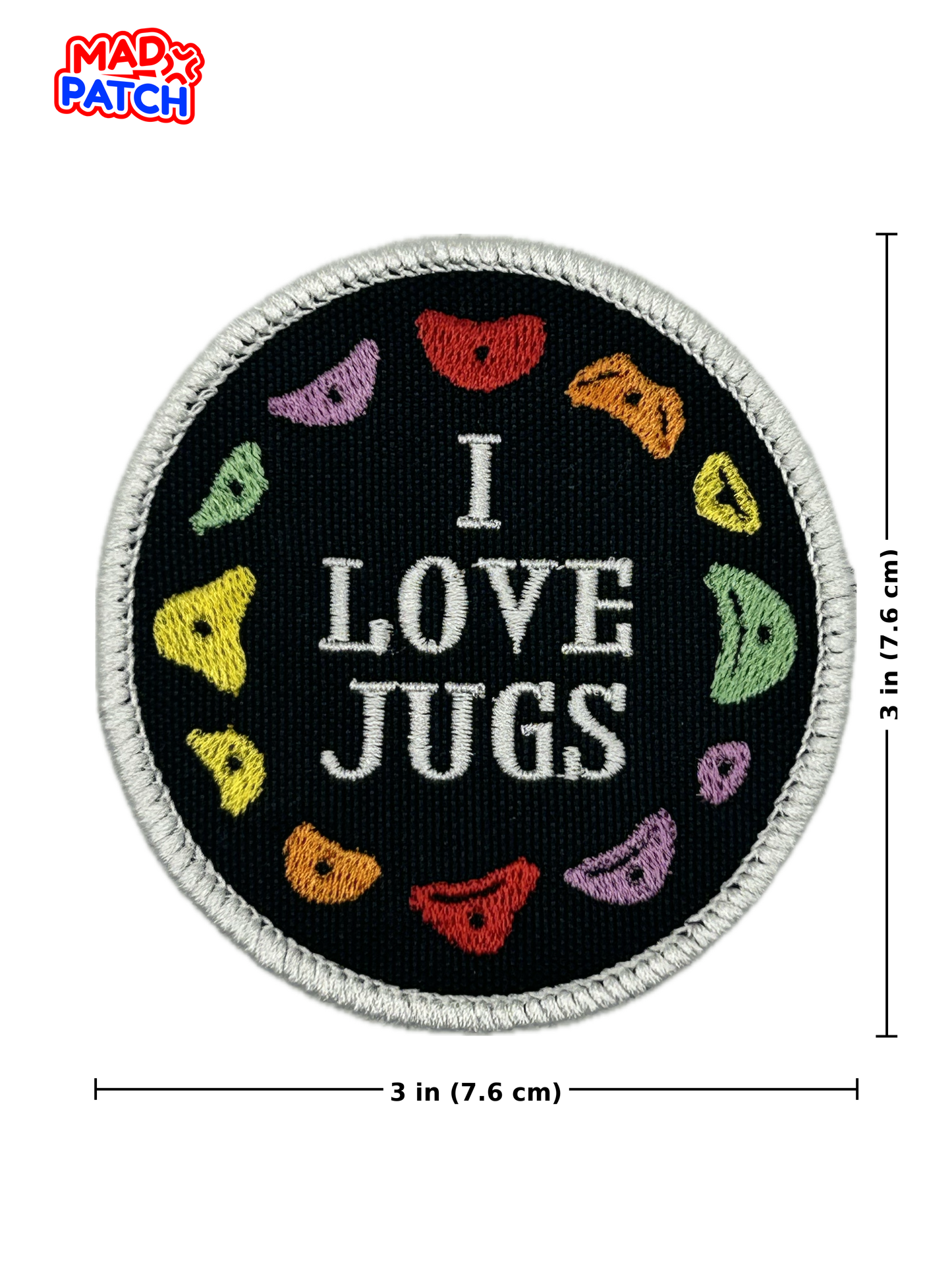 I Love Jugs Patch png Dimensions