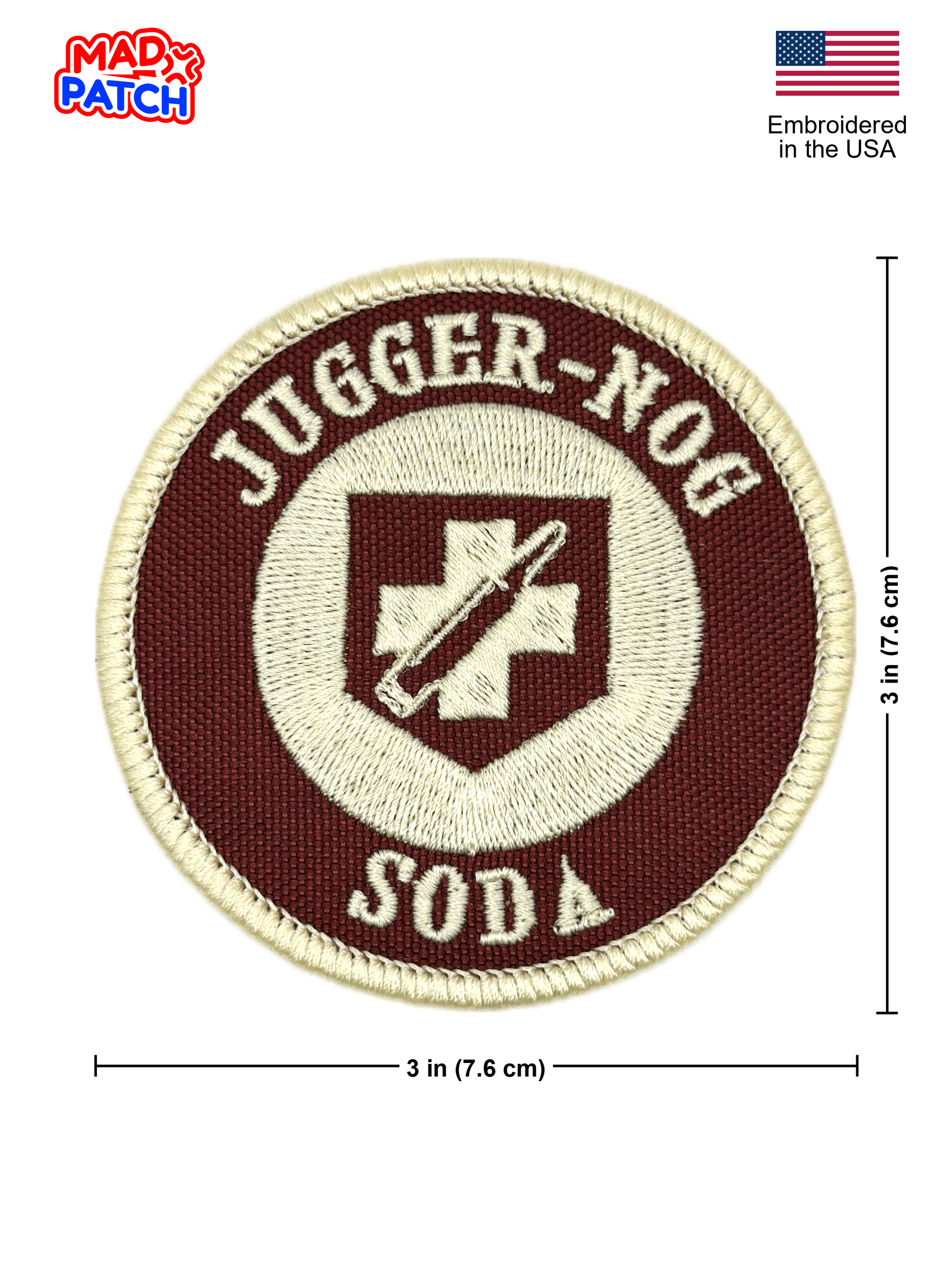 Juggernog Patch Dimensions