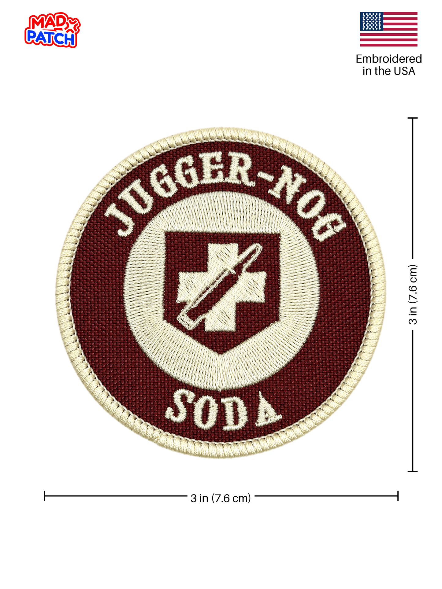 Juggernog Patch Dimensions
