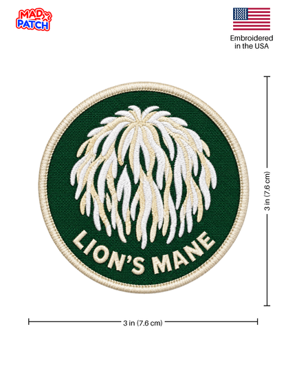 Lion s Mane Mushroom Patch Dimensions