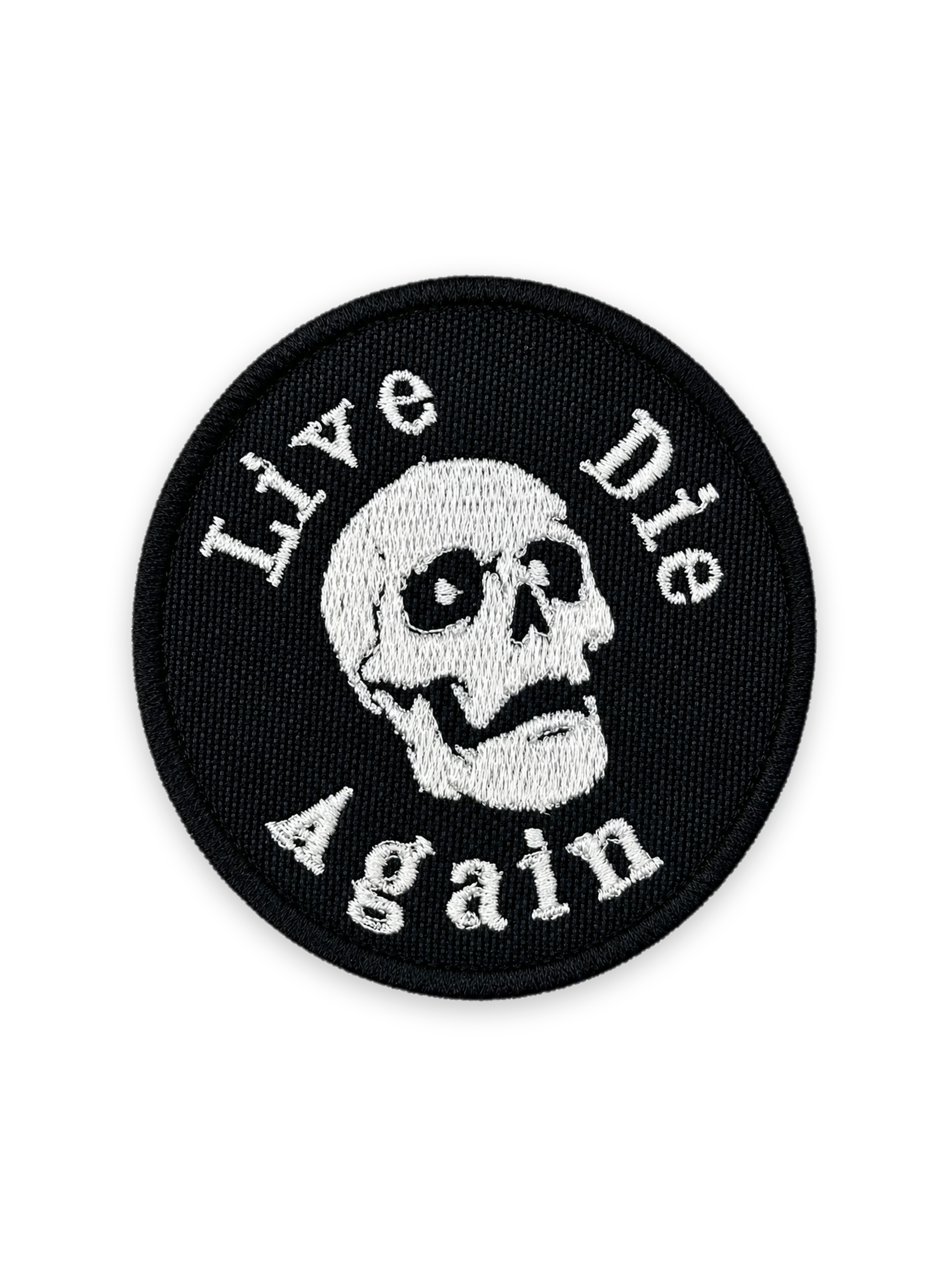 Live Die Skull Patch Photo