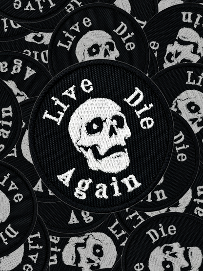 Live Die Skull Patch Pile