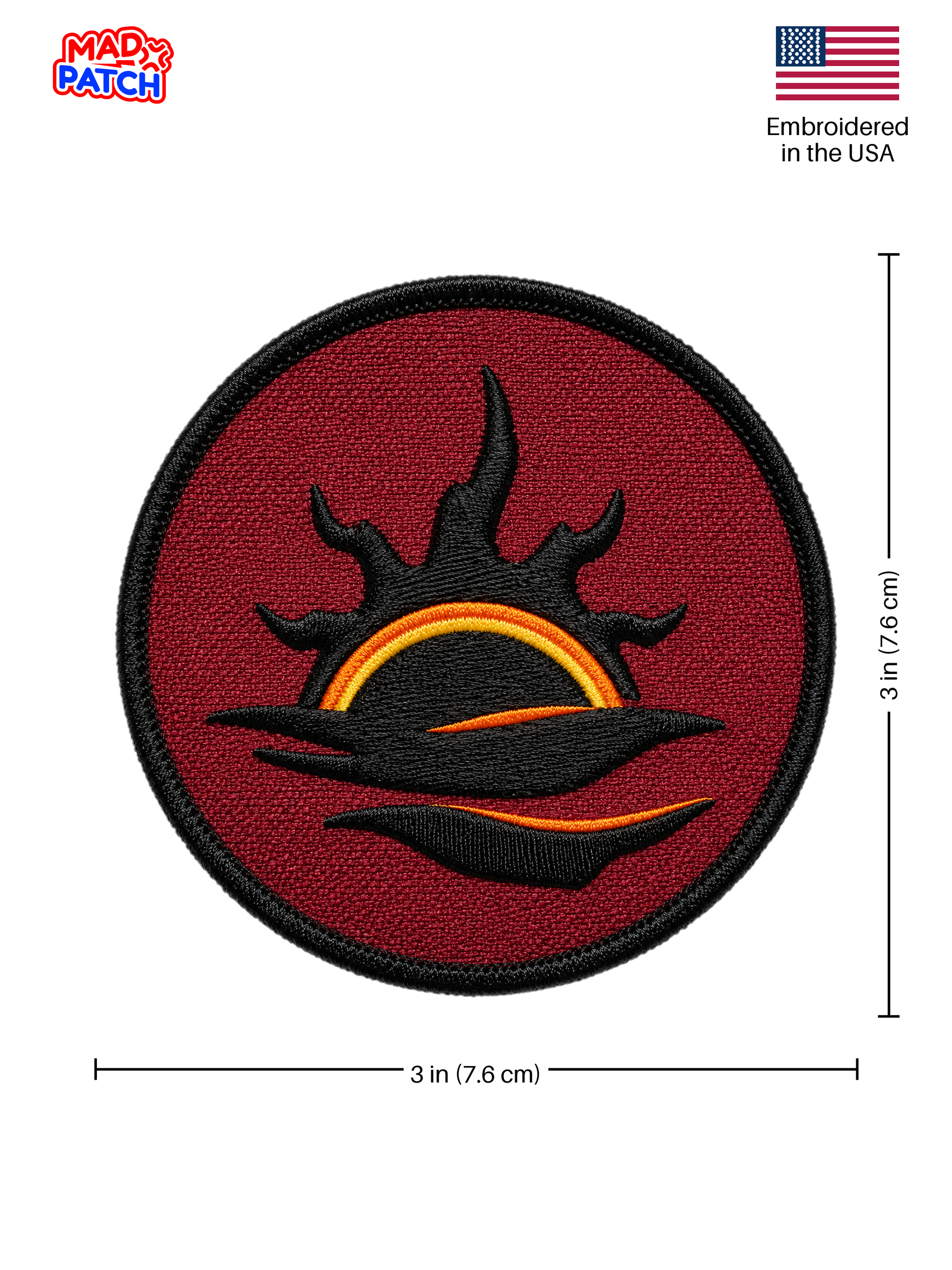 Mehrunes Dagon Daedric Prince Patch Dimensions