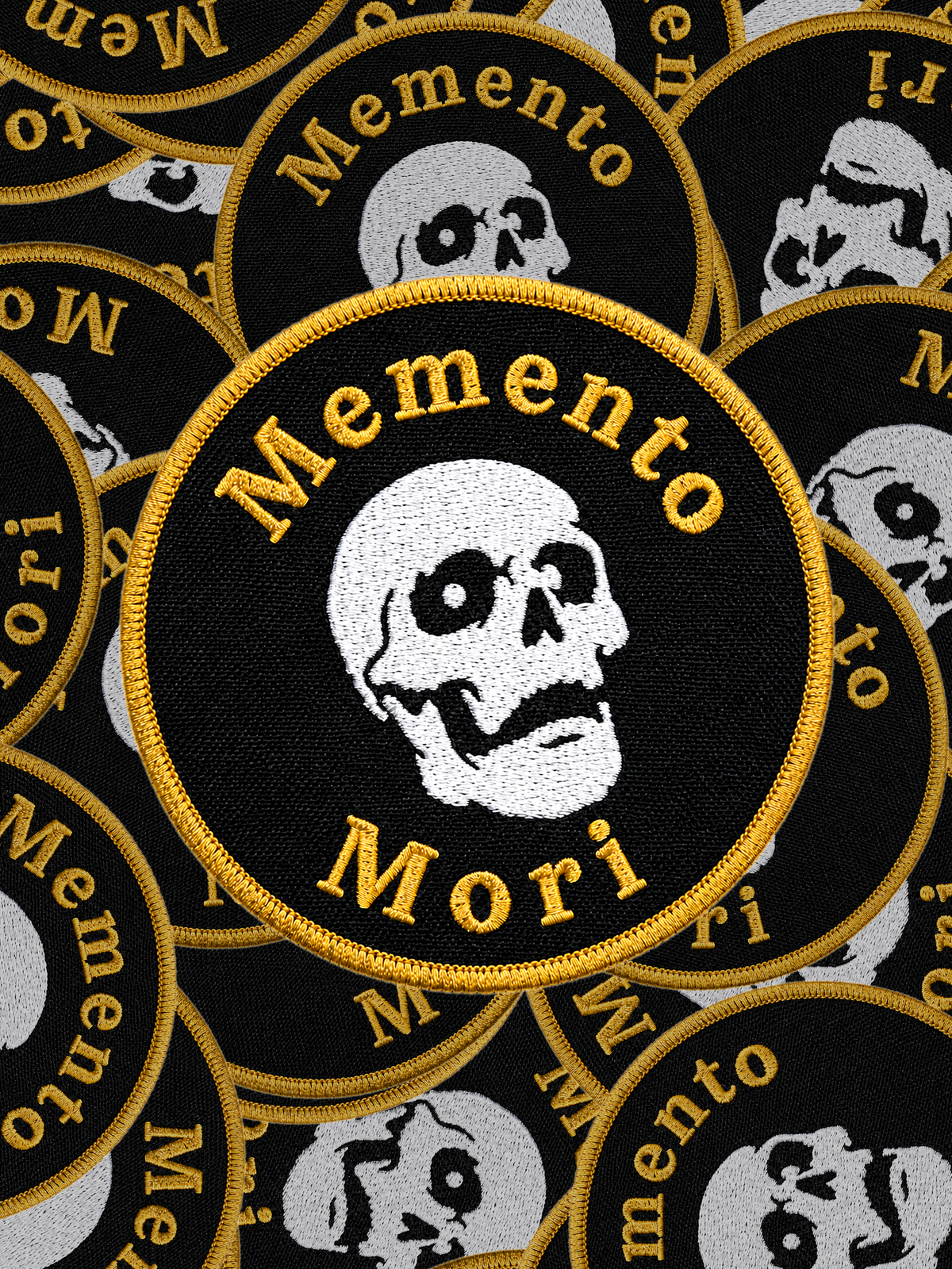 Memento Mori Skull Patch Pile