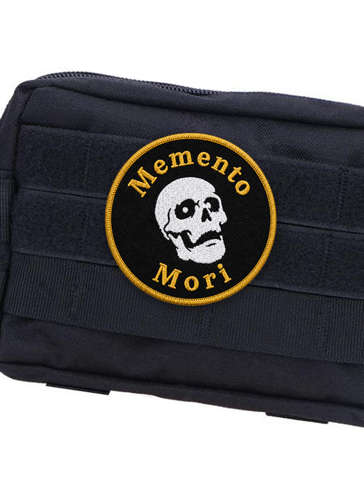 Memento Mori Skull Patch Velcro