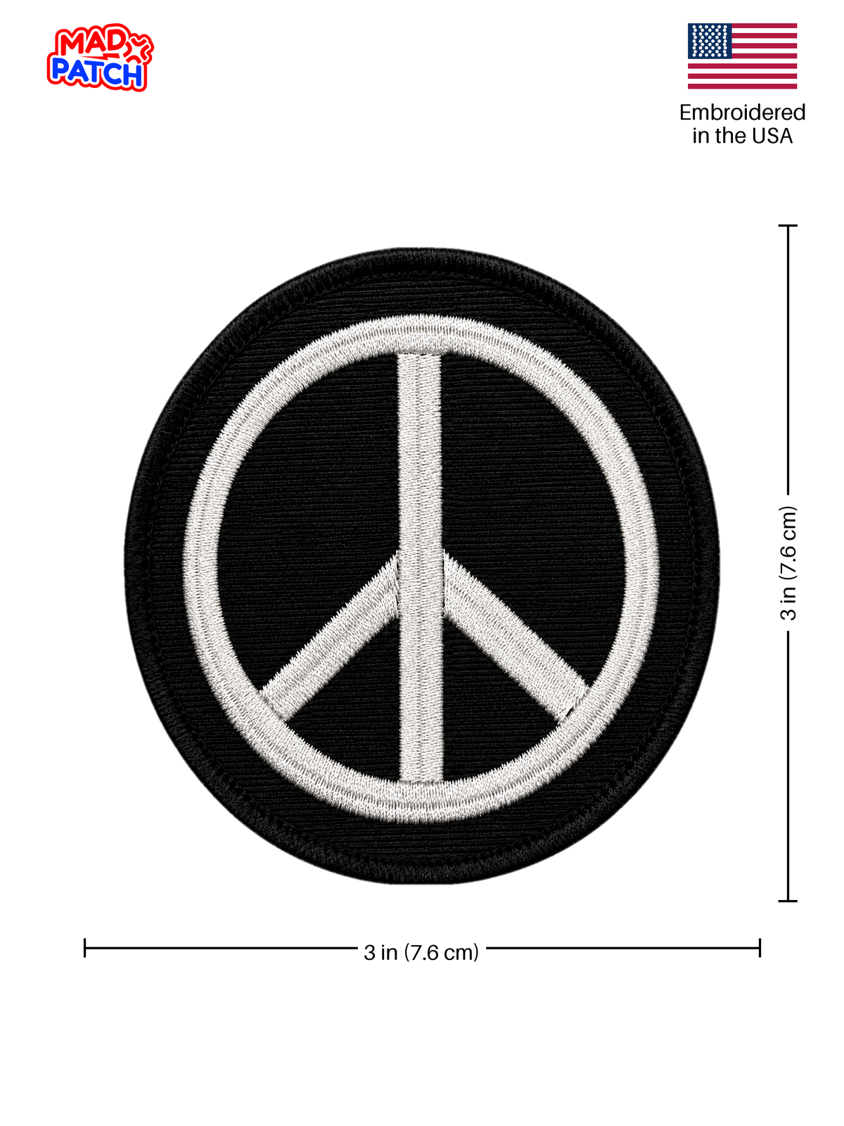 Peace Upgrade Patch Dimensions