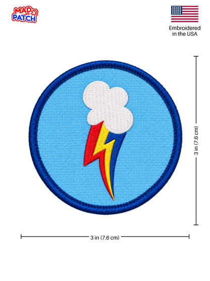 Rainbow Dash Patch Dimensions
