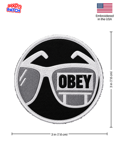 They Live Obey Patch Dimensions