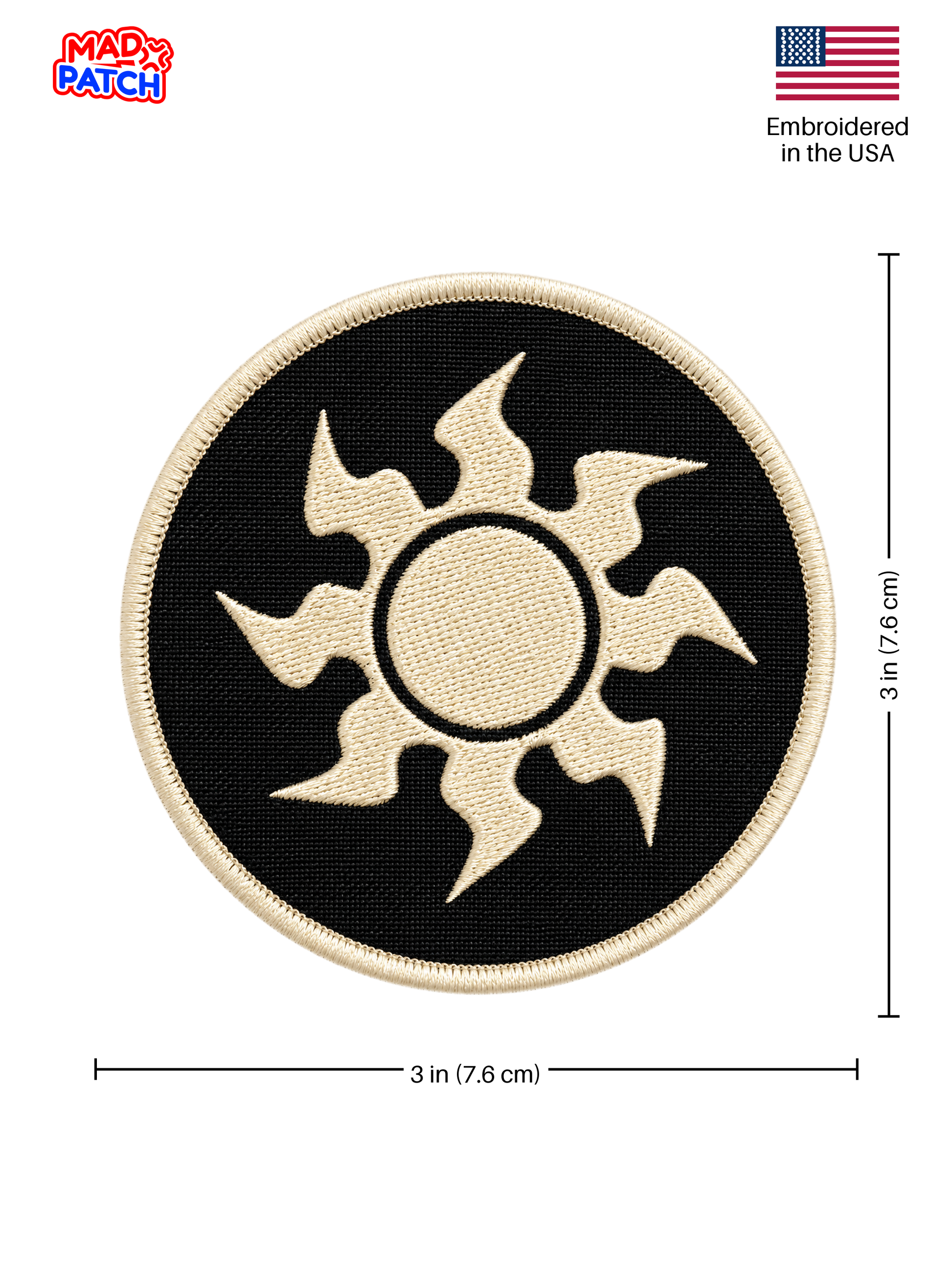 White Mana Patch Dimensions