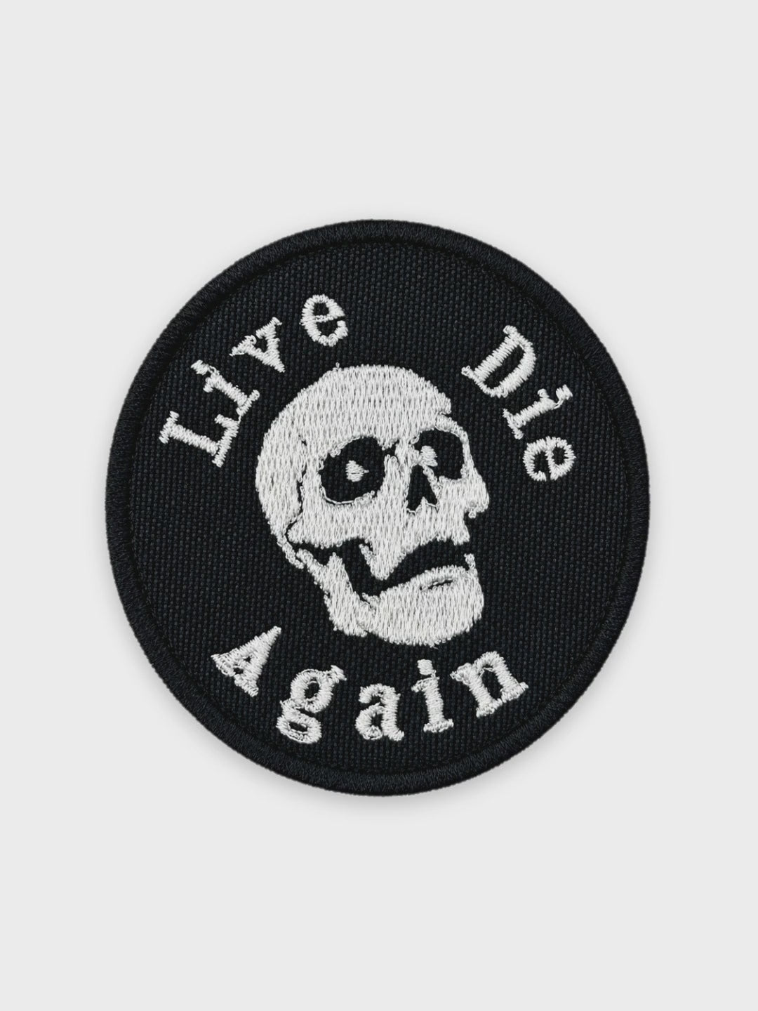 Live Die Skull Patch — animated preview