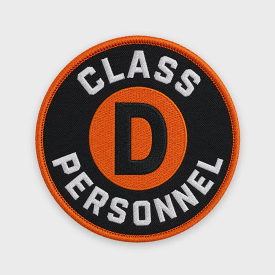 Class D Personnel Patch — animated preview