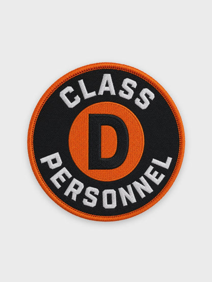 Class D Personnel Patch — animated preview