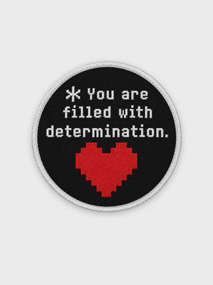 Filled with Determination Patch — animated preview